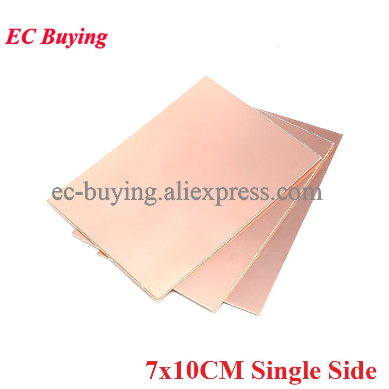 5pcs PF PCB Single Side Copper Clad Plate 7*10cm Laminate Circuit Board DIY Kit 7x10cm Universal Fiberglass Board Bakelite Mater