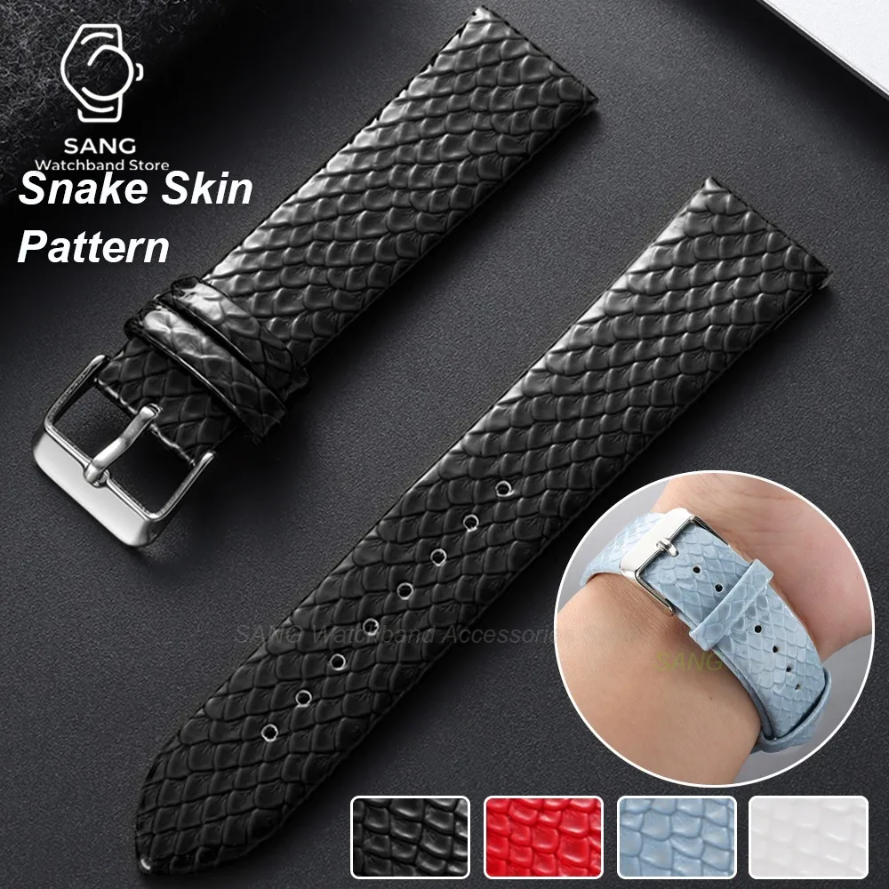 Bracelet de montre en cuir souple, 10mm, 12mm, 14mm, 16mm, 18/20mm, pour montre Omega, bracelet de Sport universel pour montre intelligente Seiko