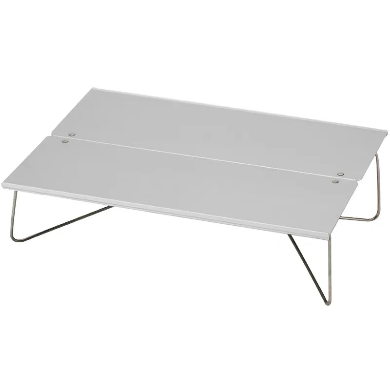 1 Second Quick Fold Outdoor Ultralight Mini Aluminum Alloy Folding Table, Portable Camping BBQ Picnic Desk