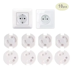 10pcs Baby Safety Electrical Security Plastic Safe Lock Cove Socket Protection Electric Shock Hole Children Care outlet cover