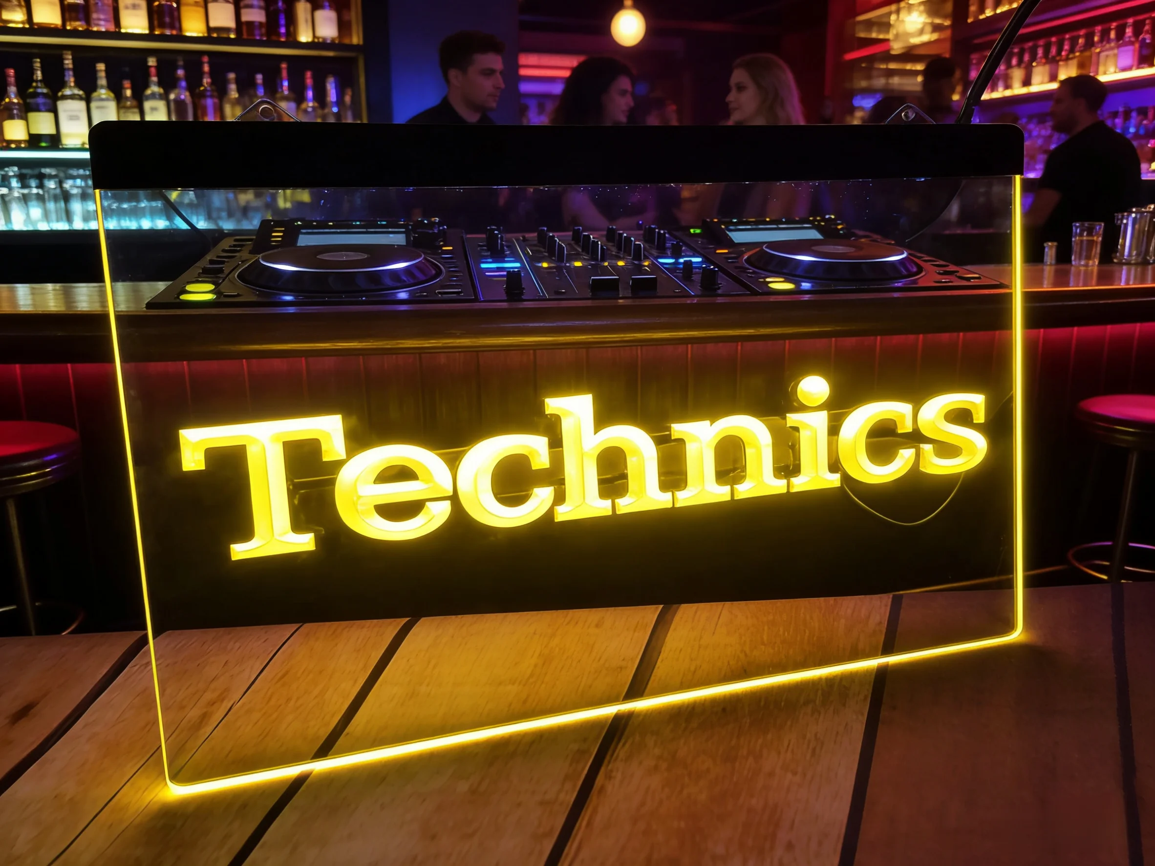 Technics LED Neon Sign 3D Carving Wall Art for Home,Room,Bedroom