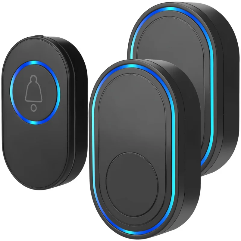 

1 водонепроницаемая кнопка, 2 приемника, дверной звонок, беспроводная музыкальная сигнализация, аварийный звонок для пожилых людей, 433 МГц