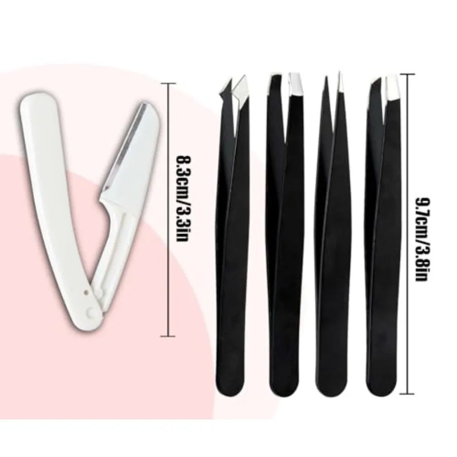 Tweezers for Women Facial Hair Eyebrow Kit Tweezer Set