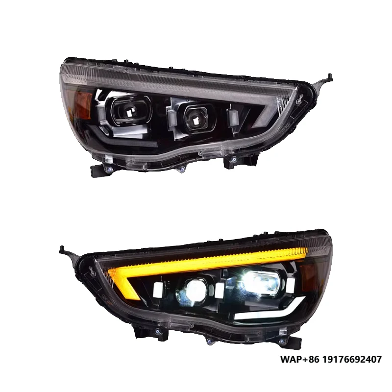

YU GUANG for ’Mitsubishi ASX 2013 2019 Car Accessories LED Headlights Upgraded Head Lamp Front Lamp DRL Emark Projectors