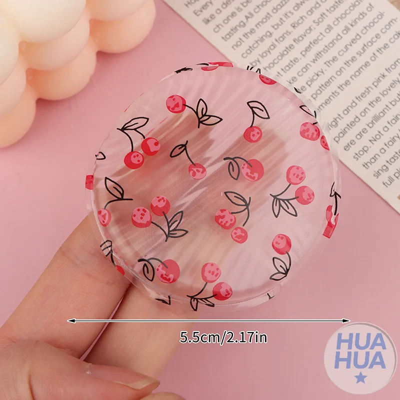 HUA 1/2 قطعة الكرز طباعة هلام السيليكون مسحوق نفخة الإسفنج الوجه إخفاء مستحضرات التجميل نفخة اكسسوارات لكريم الأساس لا مسحوق