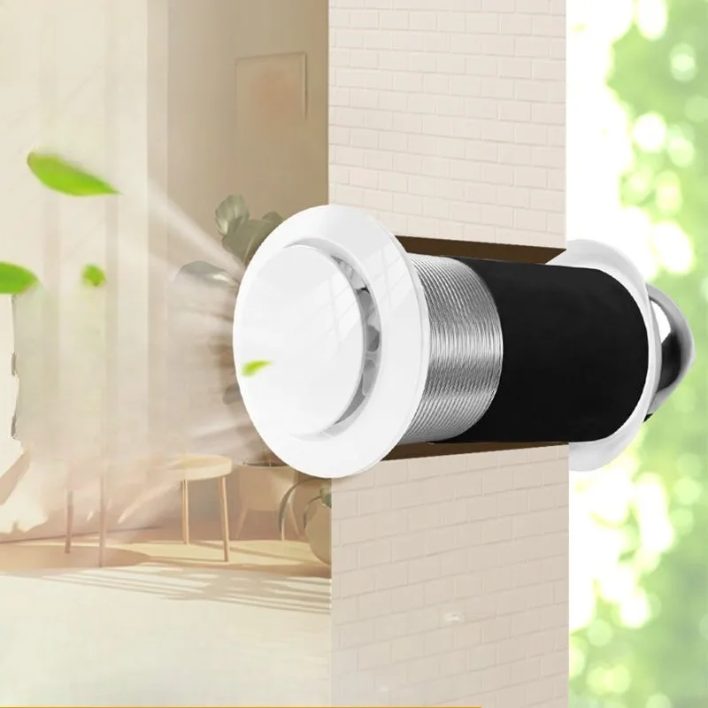 

Wall-through integrated fresh system Household window ventilation Silent exhaust Exhaust Wall-mounted chess and