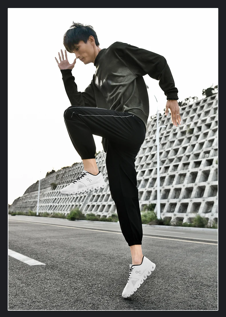 Men's Breathable Casual Sneakers Air Mesh Running Shoes Lightweight Summer Outdoor Sports Zapatillas for Male Large Size 39-46