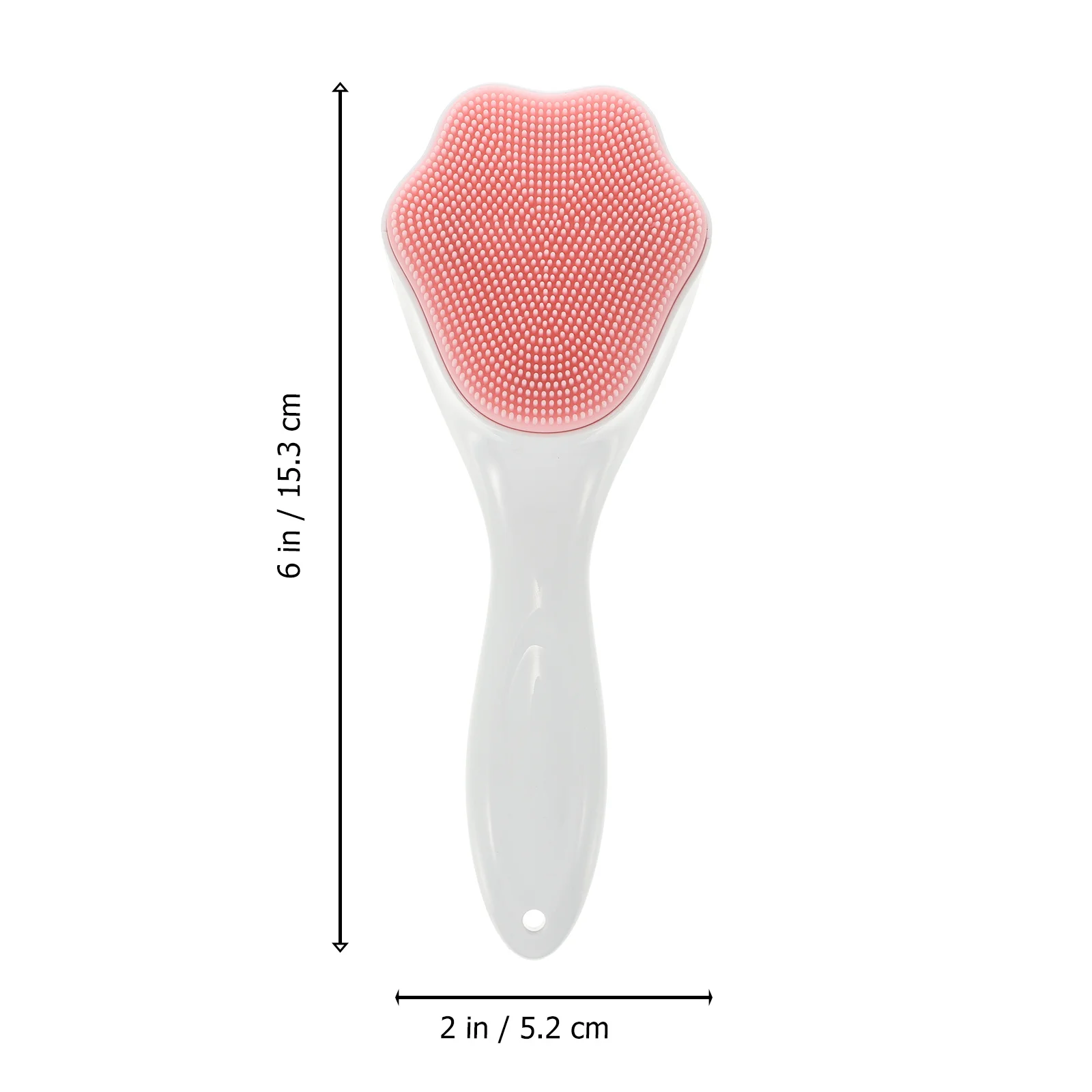 Silikon-Gesichtsbürste, gemütliches Gesichtsreinigungswerkzeug mit flachem Kopf, langer Griff, Tiefenreinigung, Entfernung von Mitessern, Gesichtswäscher, Massagegerät