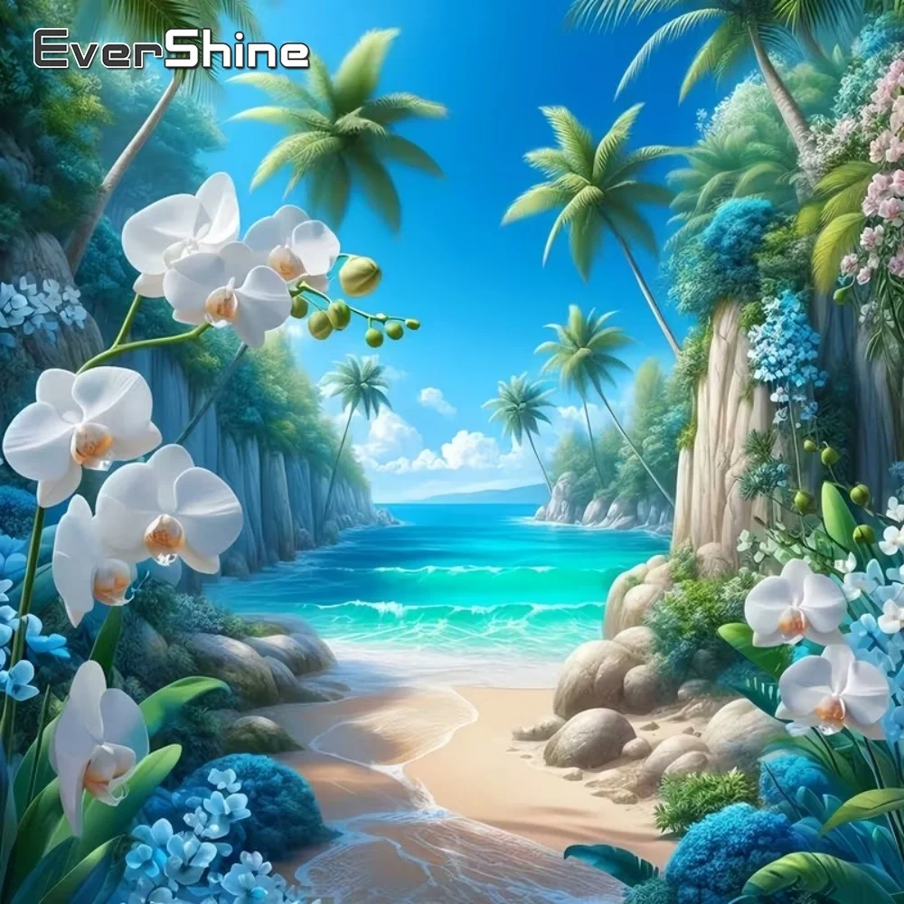 EverShine 5D DIY Diamant-Mosaik Meereslandschaft Neuerscheinung Diamantmalerei Blumen-Stickerei Kreuzstich Handarbeit