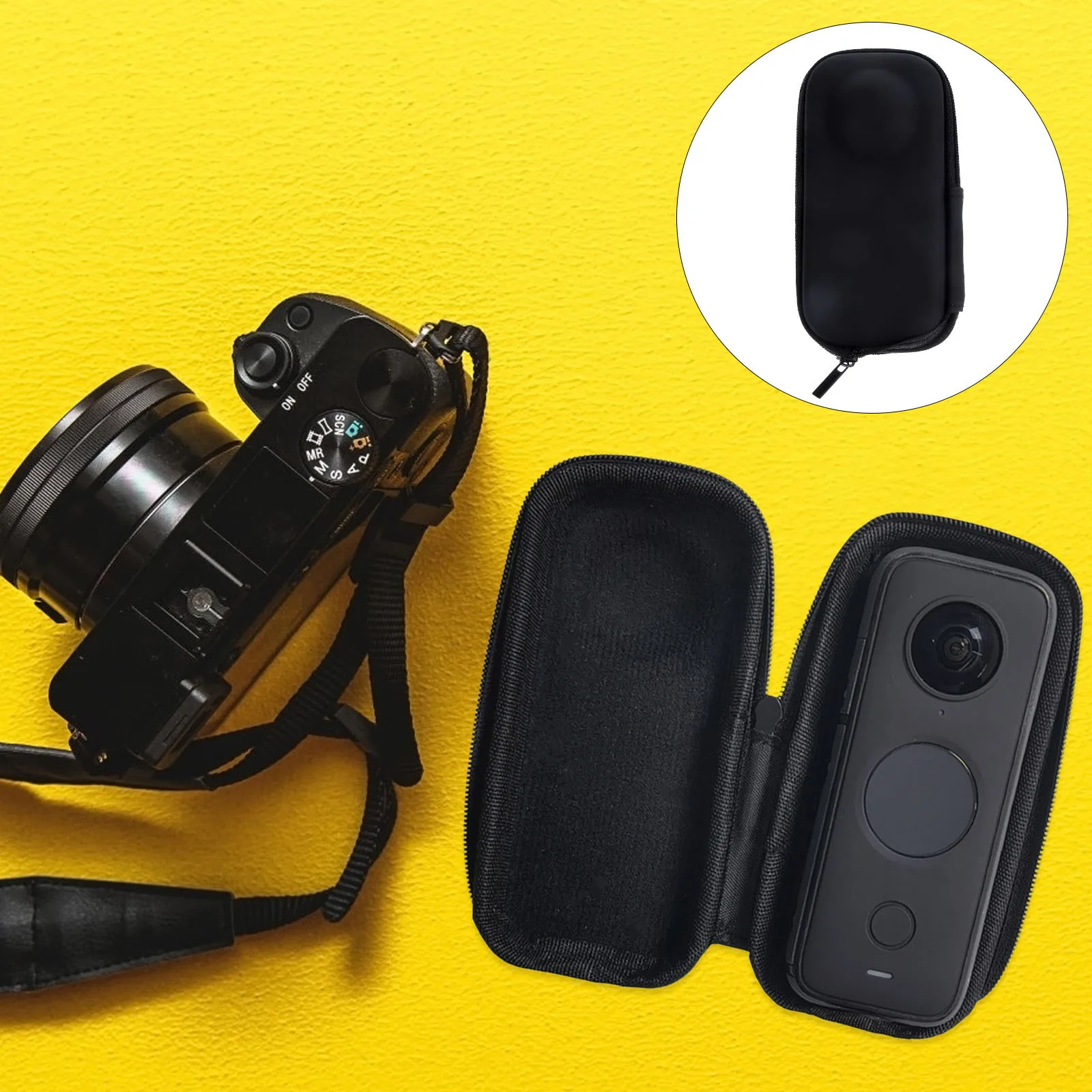 

Waterproof Storage For One X/X2/X3 Action Camera Holder Action Camera Case Small Travel Holder Pu Lightweight