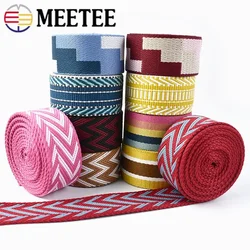 2/4M 2.2mm Thick 38/50mm Polyester Jacquard Webbing Tapes Ribbon for Strap Belt Bag Backpack DIY Sewing Biasband Accessories