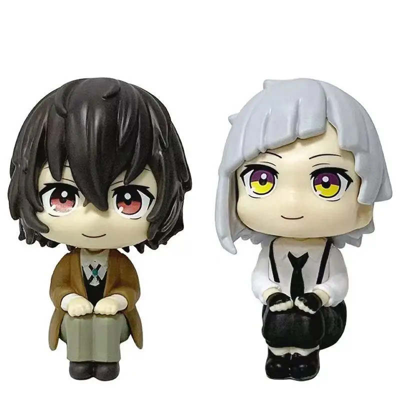 Nova figura Amine Bungou Stray Dogs LooK Up Dazai Osamu Nakajima Atsushi Action Figure Brinquedos Coleção de modelo de PVC Boneca Kwaii Q