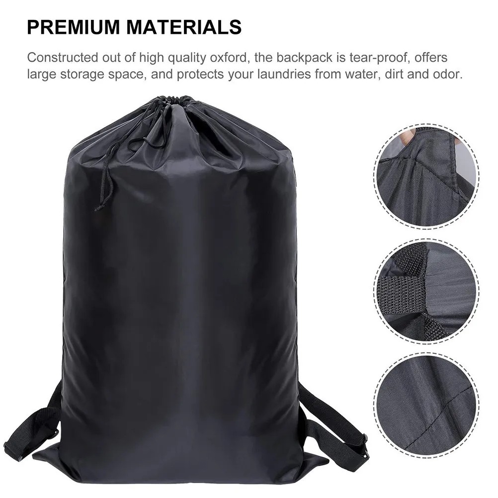 Waterproof Heavy Duty Polyester Clothes Storage Bag Large Capacity Foldable Washable Breathable for Travel Suit Dress Coat