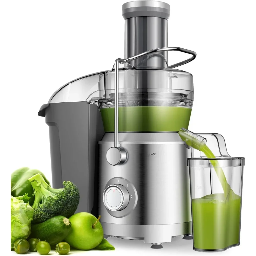 Juicer Machine with Larger 3.2” Feed Chute, Titanium Enhanced Cut Disc Centrifugal 1300W Juice Extractor