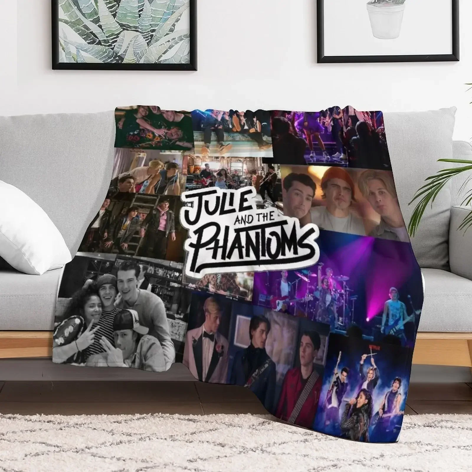 

Julie and the Phantoms Band Collage Throw Blanket Soft Plush Plaid Softest Plaid Luxury Thicken Blankets