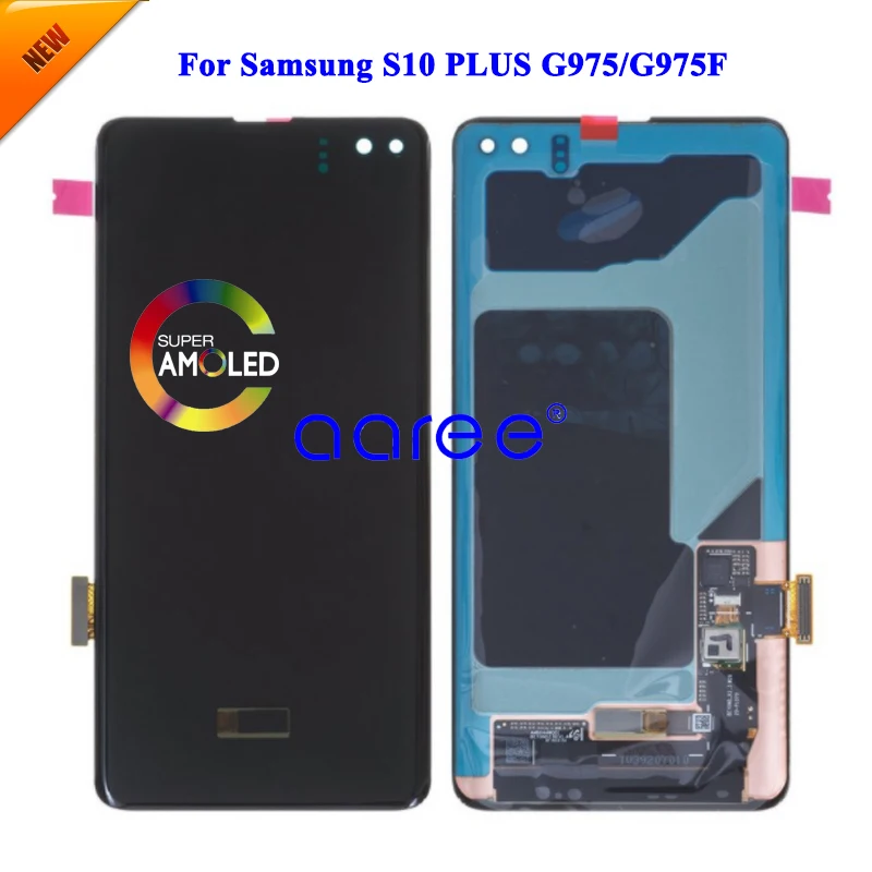 Super AMOMLED LCD  For Samsung S10 PLUS LCD G9750 LCD For Samsung S10 Plus G9750  LCD Screen Touch Digitizer Assembly