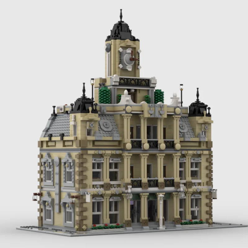 MOC Compatibel De Gerechtsgebouw Stad StreetView Modulaire Bouwstenen Bakstenen Speelgoed Verjaardag Kerst Speelgoed Kid Gift Technisch Blok
