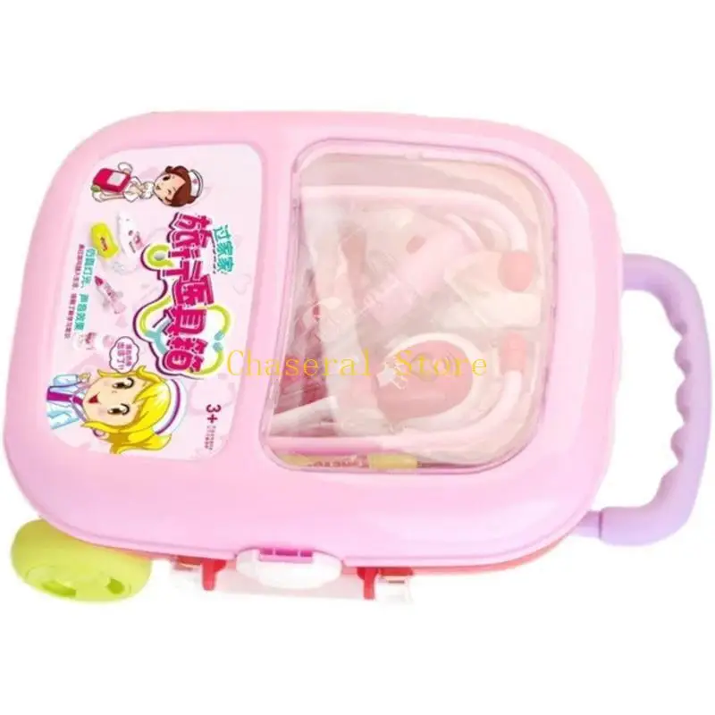 E7ce Kids แกล้งเล่น Doctor Case Travel Medicals Tool Tools Interactive