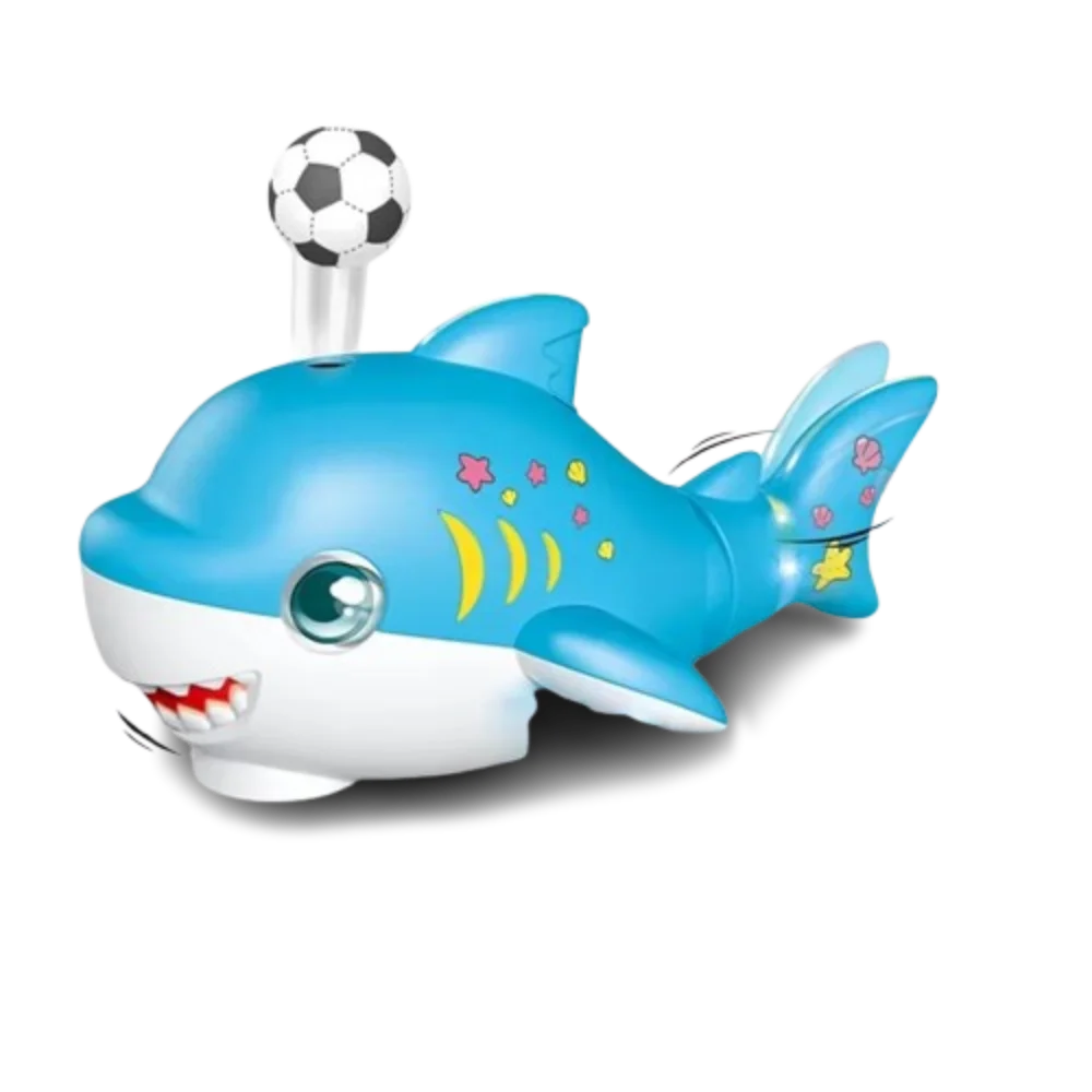 

Absorbed Whale Floating Ball Blowing Toy Mini Cute Electric Swivel Shark Toy Portable Cartoon Sensory Baby Toy Christmas Gifts