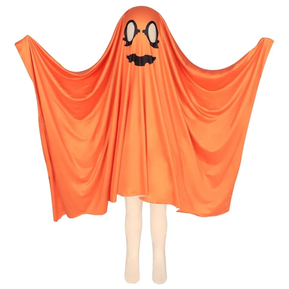 Capa blanca de Halloween, ropa de miedo, Poncho de fantasma de ojo negro, traje completo, vestido elegante, disfraz de Cosplay de fantasma
