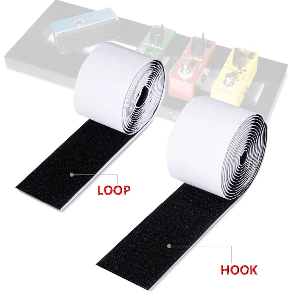 

5 см * 2 м наклейка на педаль эффектов для электрогитары, липучка, замша + поверхность крючка