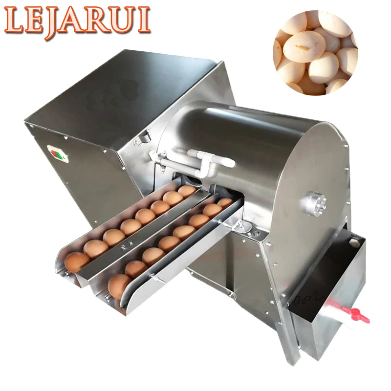 Очиститель яиц Машина для очистки птичьих яиц Двухрядная стиральная машина для соленых утиных яиц