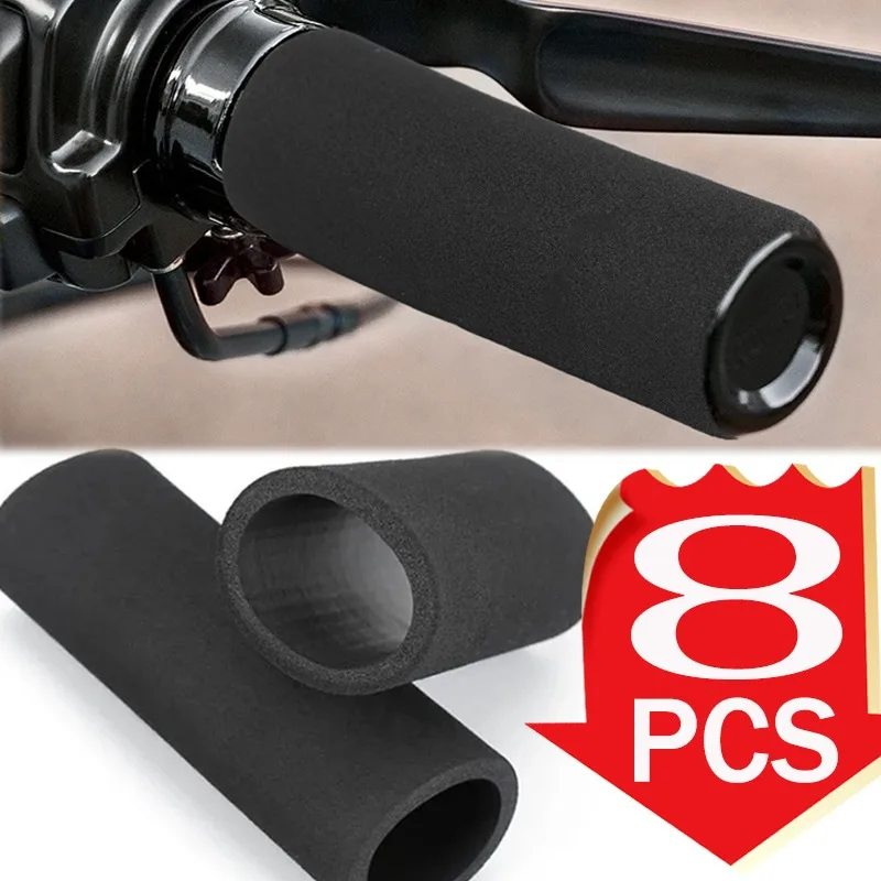 

2-8pcs Motorcycle Handlebar Grips Cover UV Resistant High Quality Sponge Handlebar Covers Auto Equipments Protection Accessories
