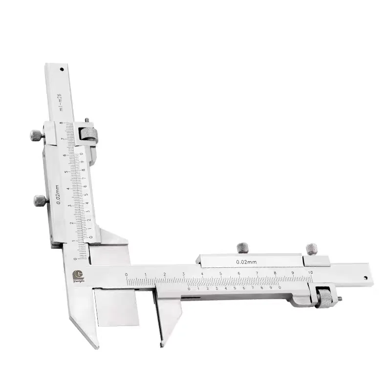 Gear tooth qualifie Thickness vernier caliper measurement arc length section on indexing circle height double longitudinal