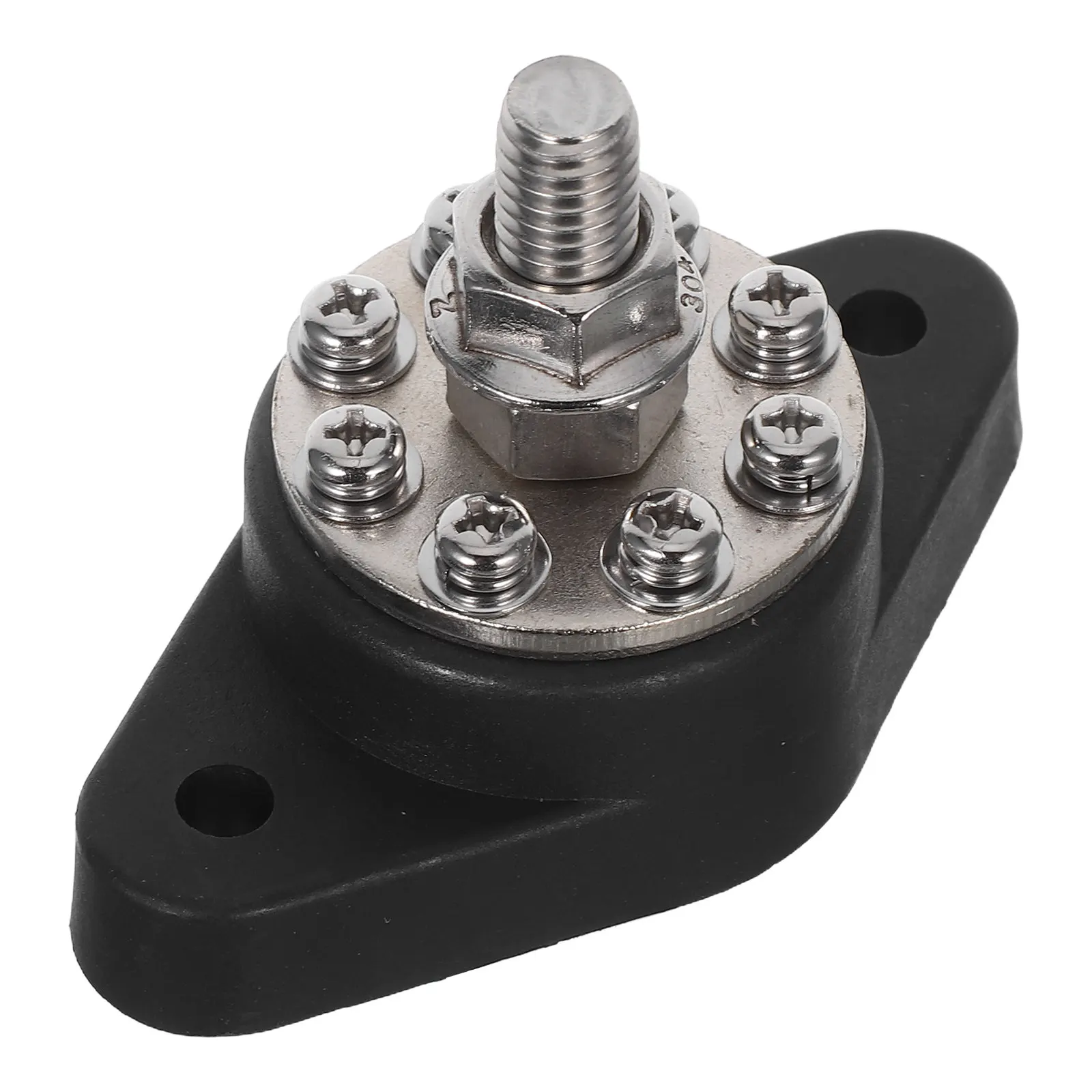 8 Terminal Power Distribution Block Bus Bar Kit Multi-Circuit Marine Rv Electrical Grounding Terminal Junction Post M10