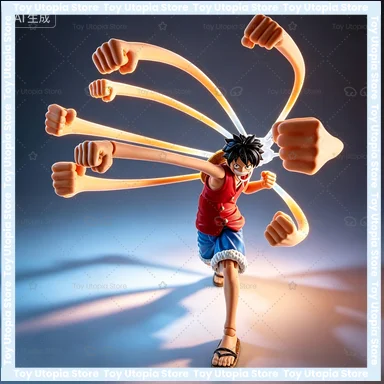 Бандай SHF One Piece Луффи: Рассвет приключений, резиновые эффекты, аксессуары для рук и ног, модель персонажа, игрушка, коллекция, подарки
