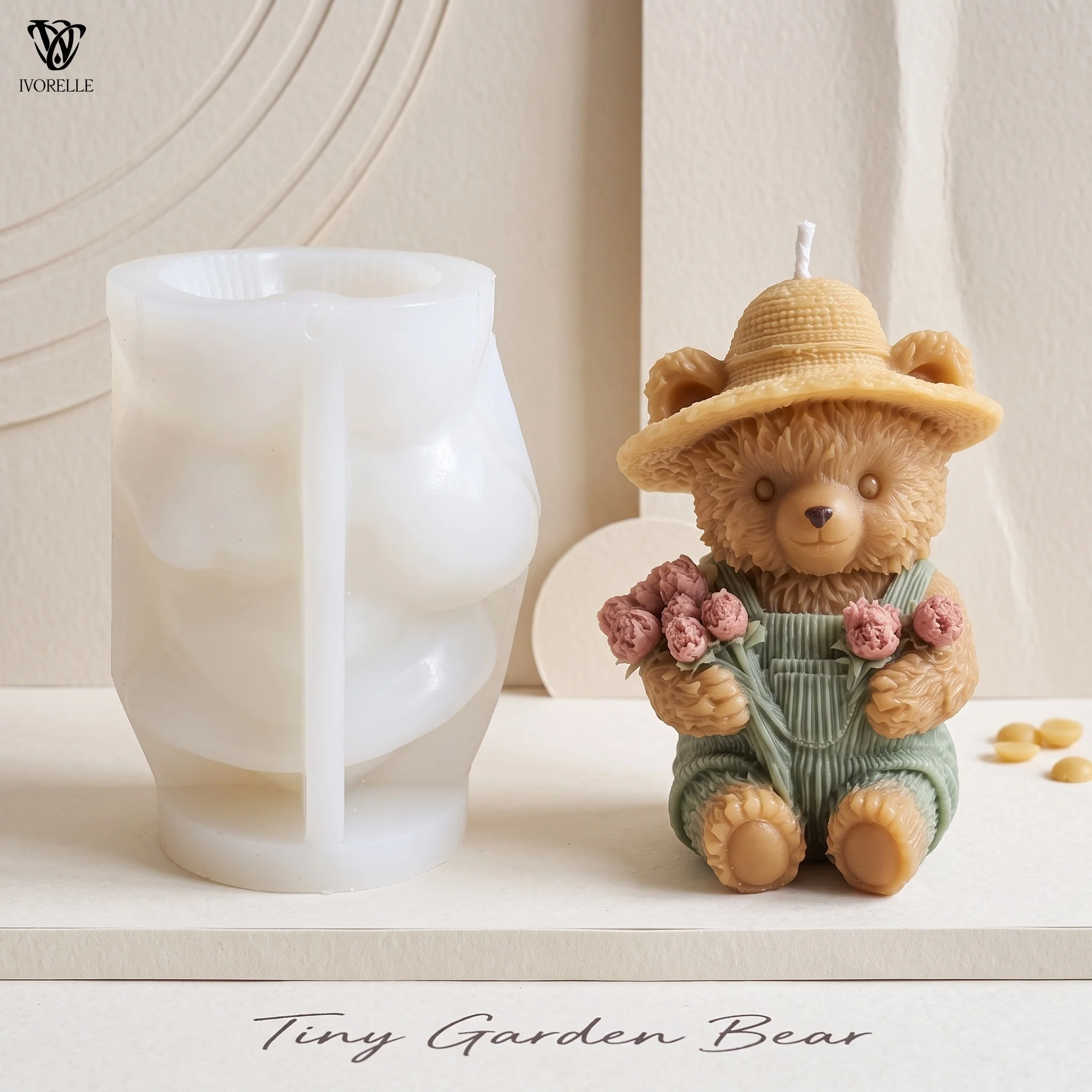 IVORELLE Bear Silicone Candle - Resin Craft Ideas 评论和价格