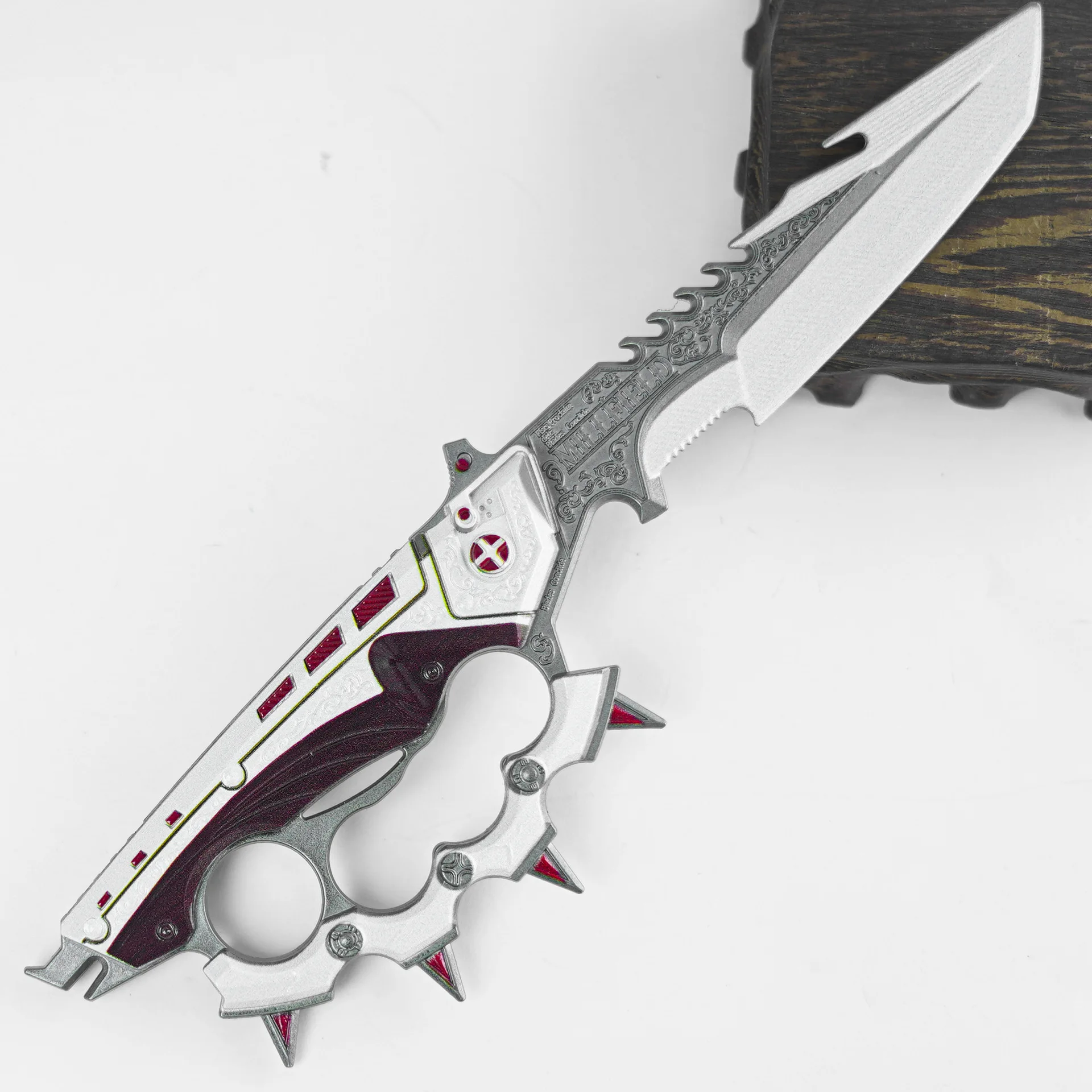 22 cm/8,66 pollici Delta Force Periferiche di gioco Creed Melee Armi Modello S7 Display da tavolo Ornamenti Collezione Regalo di compleanno per il ragazzo