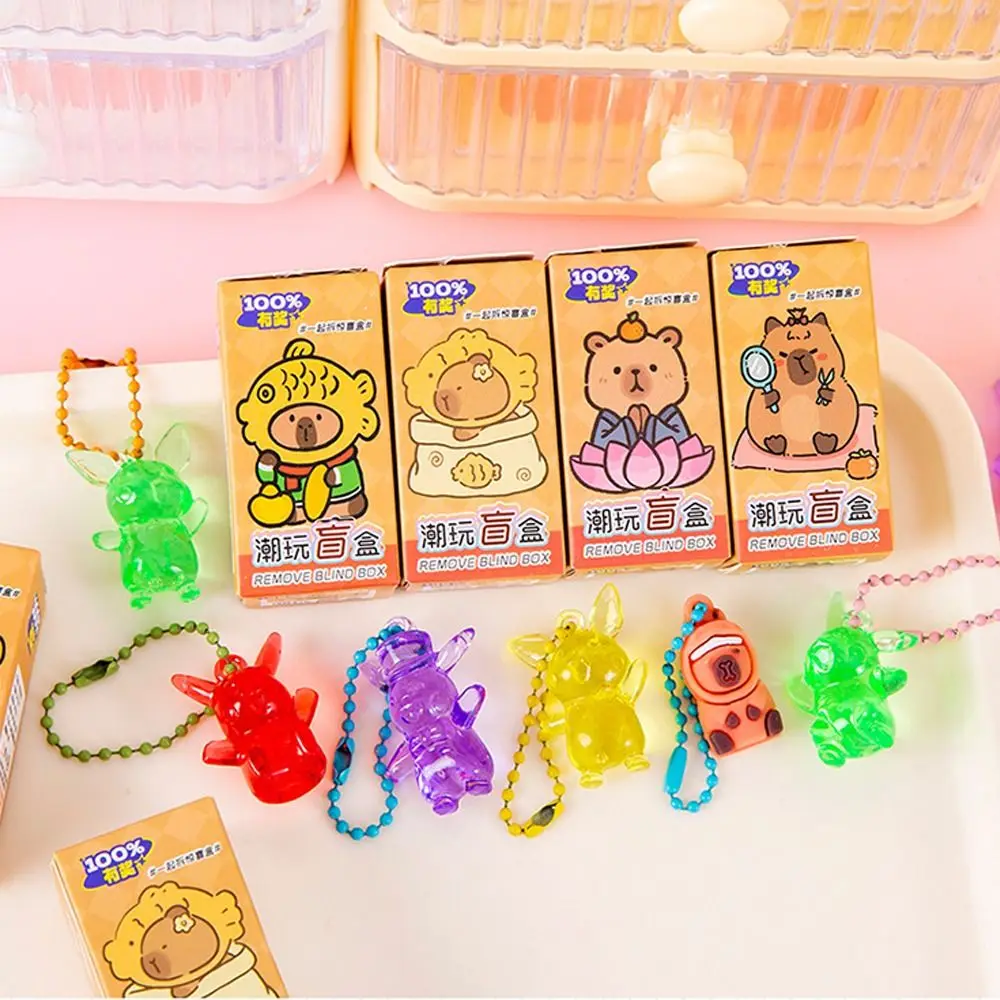 40pcs Kawaii PVC Blind Box Rodent Mini Surprise Box Capybara Ornament Gift