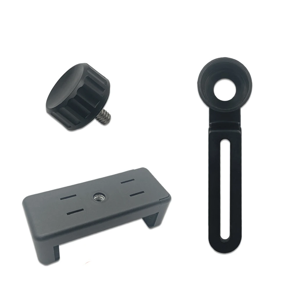 조정 가능한 초점이있는 1pc 현미경 휴대 전화 홀더 사진 촬영을위한 안정적인 브래킷 야외 캠핑 조류 관찰