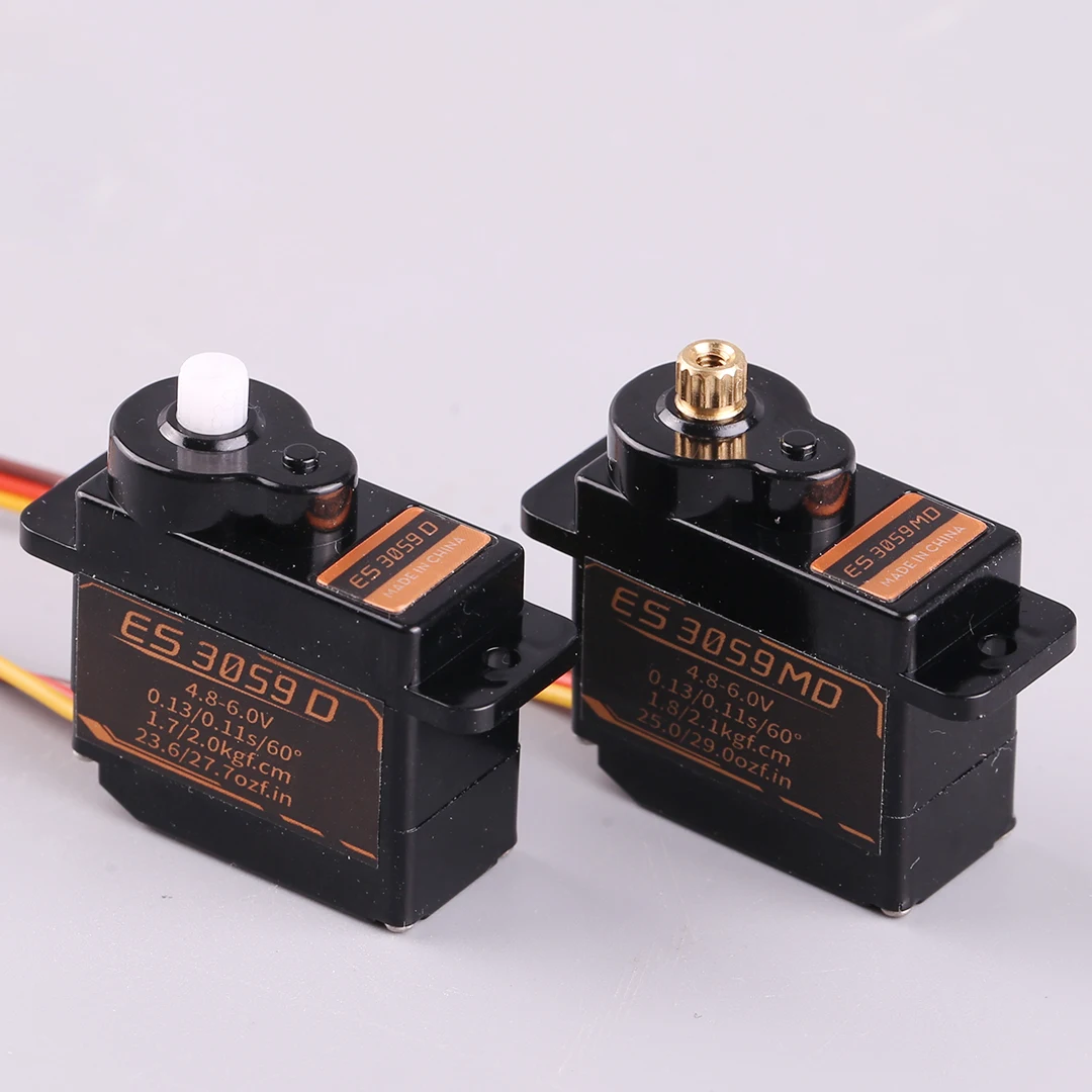 EMAX ES3059D 9g actionneur numérique ES3059MD 12g métal numérique PWM Servo pour les Applications de modèles et de robots RC