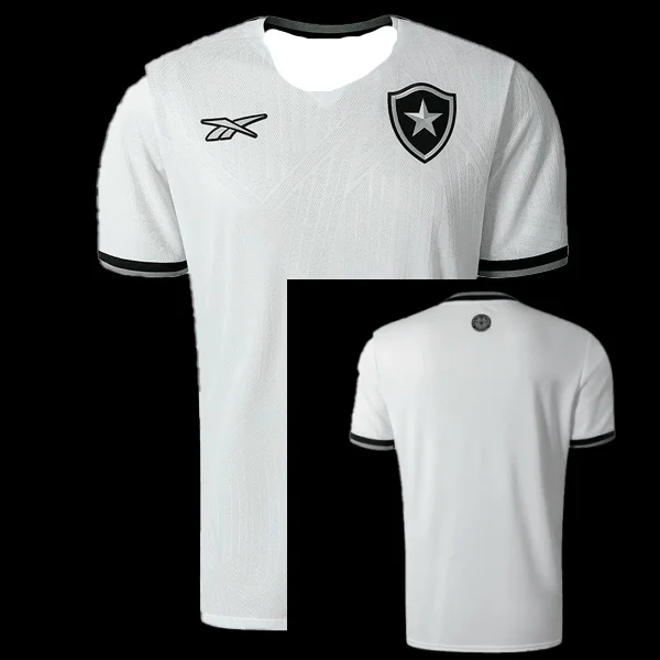 Botafogo III Shirt 20242025 - Cheerleader para hombre - Camiseta blanca de traje de entrenamiento para motocicleta, liviana y transpirable