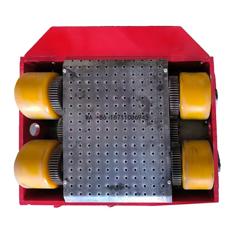 1-50Ton Heavy Duty Steel Electric Tank Roller Trolley New Material Handling Equipment for Restaurants