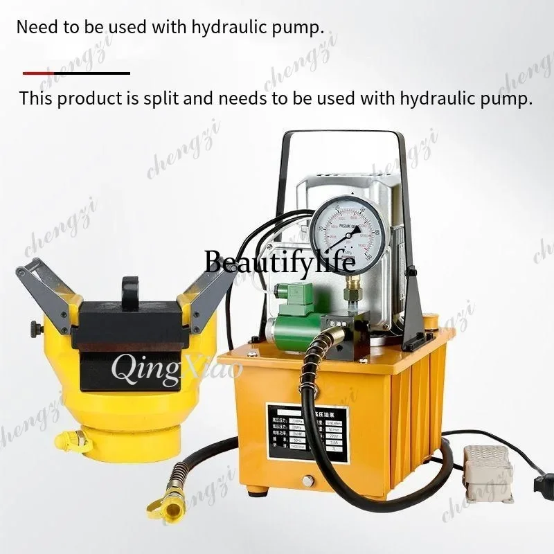 HR  Industrial Split Type Hydraulic Busbar Embossing Machine For Copper Aluminum Busbar Pressing With Manual Electric Hydraul view 4