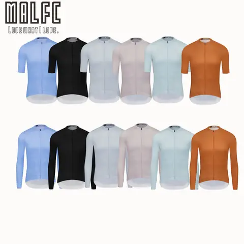 MALFC Erkekler Bisiklet Forması Yüksek Kaliteli Yol Bisikleti Forması Bisiklet Gömlek Kısa Kollu Uzun Kollu