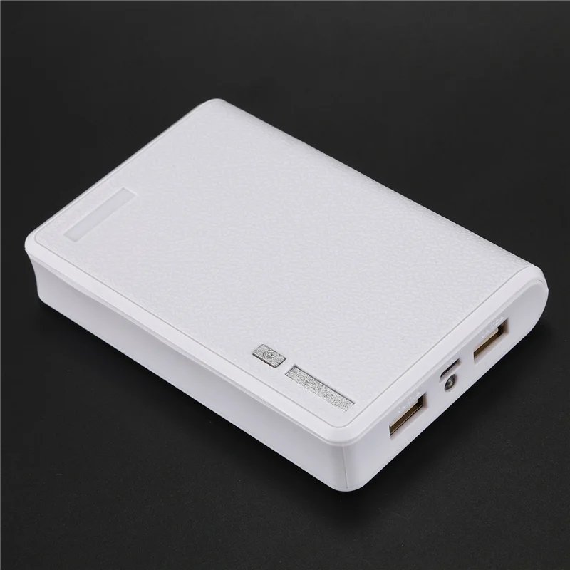 

AA49 3X Portable USB Charger 5V 2A 18650 Power Bank Battery Box For Iphone6 Smartphone Colour:White