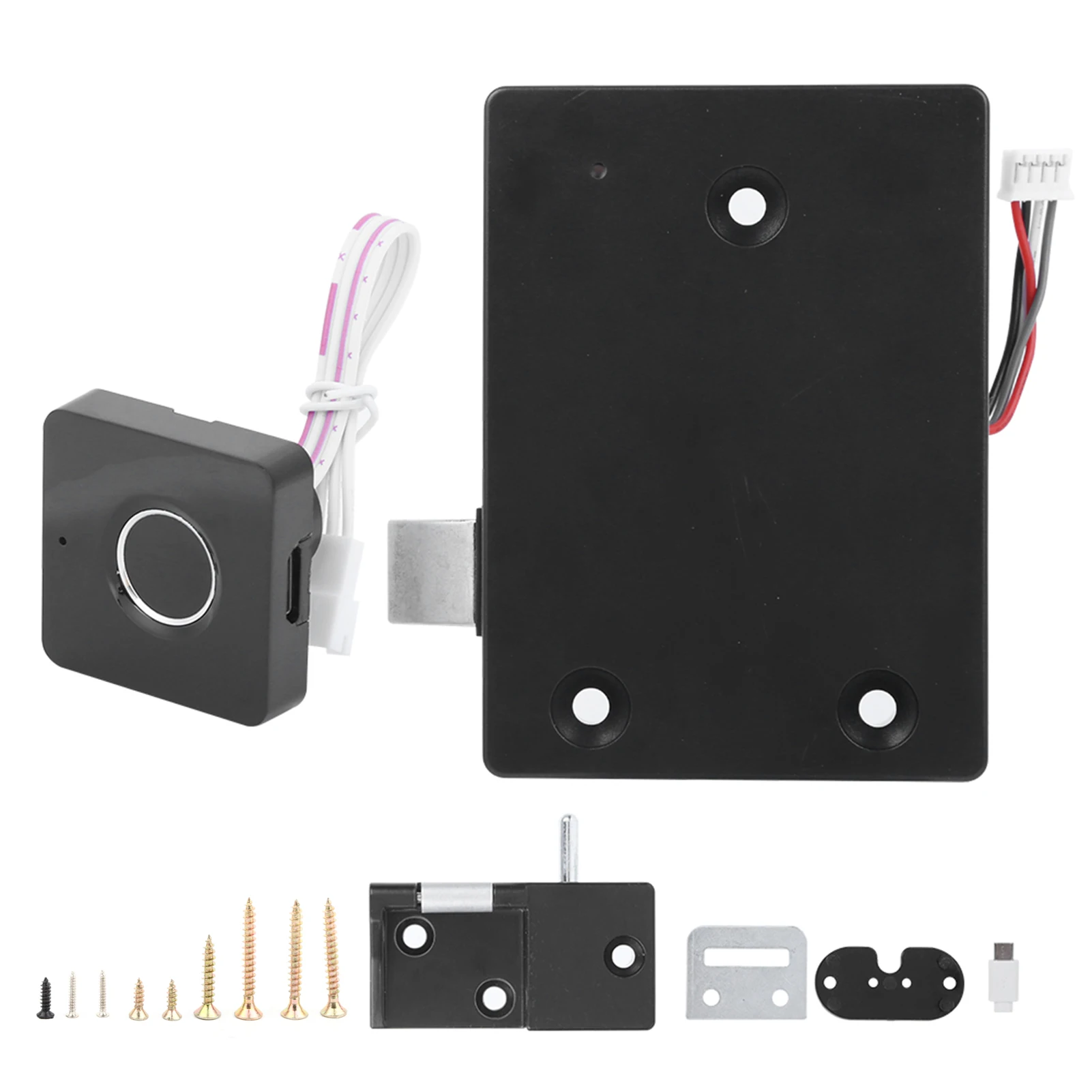 

ZK40 Умный биометрический замок с отпечатками пальцев, быстрая разблокировка, зарядка через USB для шкафа для хранения, ящика, шкафчика