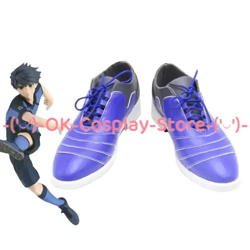 

Anime BLUE LOCK Cosplay Shoes Isagi Yoichi Chigiri Hyoma PU Leather Shoes Halloween Carnival Boots Custom Made