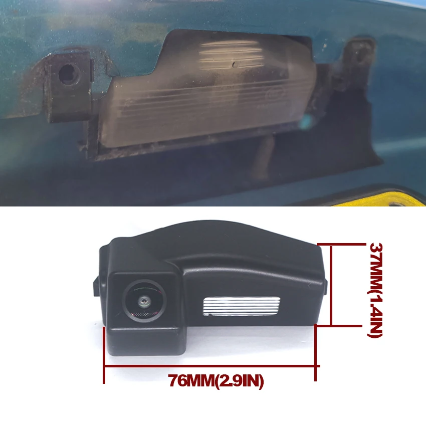 CCD HD Fisheye Rear View Camera For Mazda 3 BK BL 2003 2004 2005 2006 2007 2008 2009 2010 2011 2012 2013 Car Backup Monitor