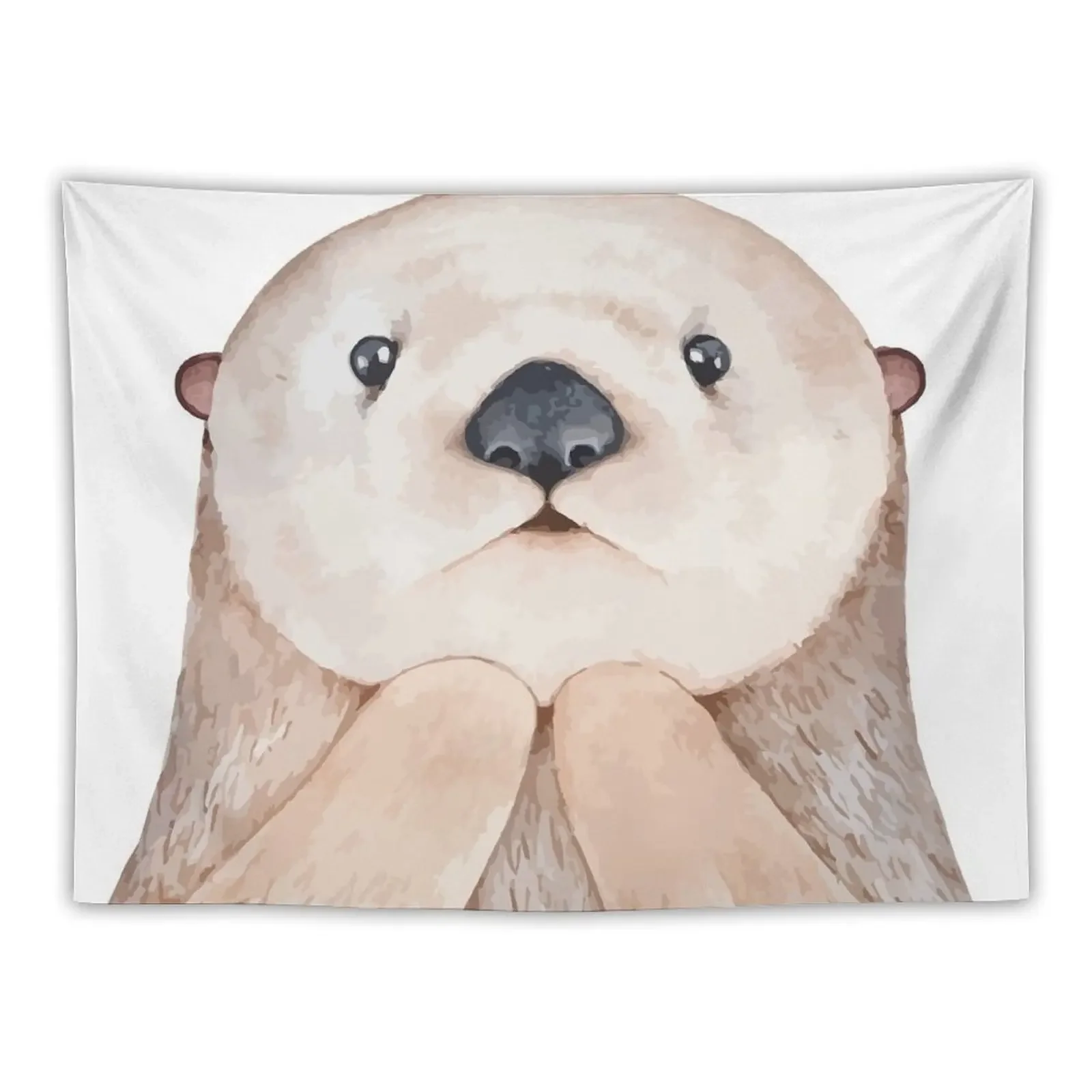 Emotionally attached to otters Tapestry Carpet Wall Room Decorations Aesthetic Aesthetic Room Decors Tapestry