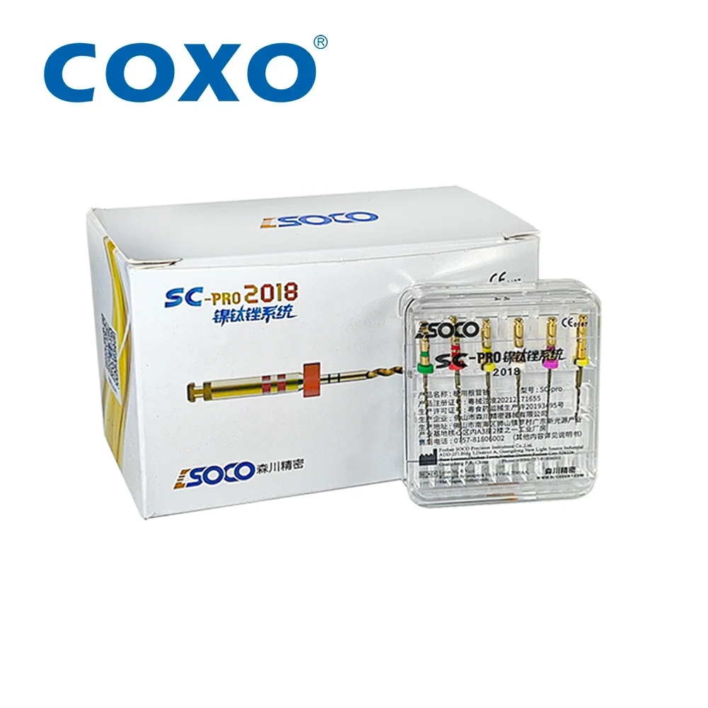 

COXO SC-PRO 2018 Nickel-titanium file system Upgrade material Super cutting force Dental instruments for root canal treatment