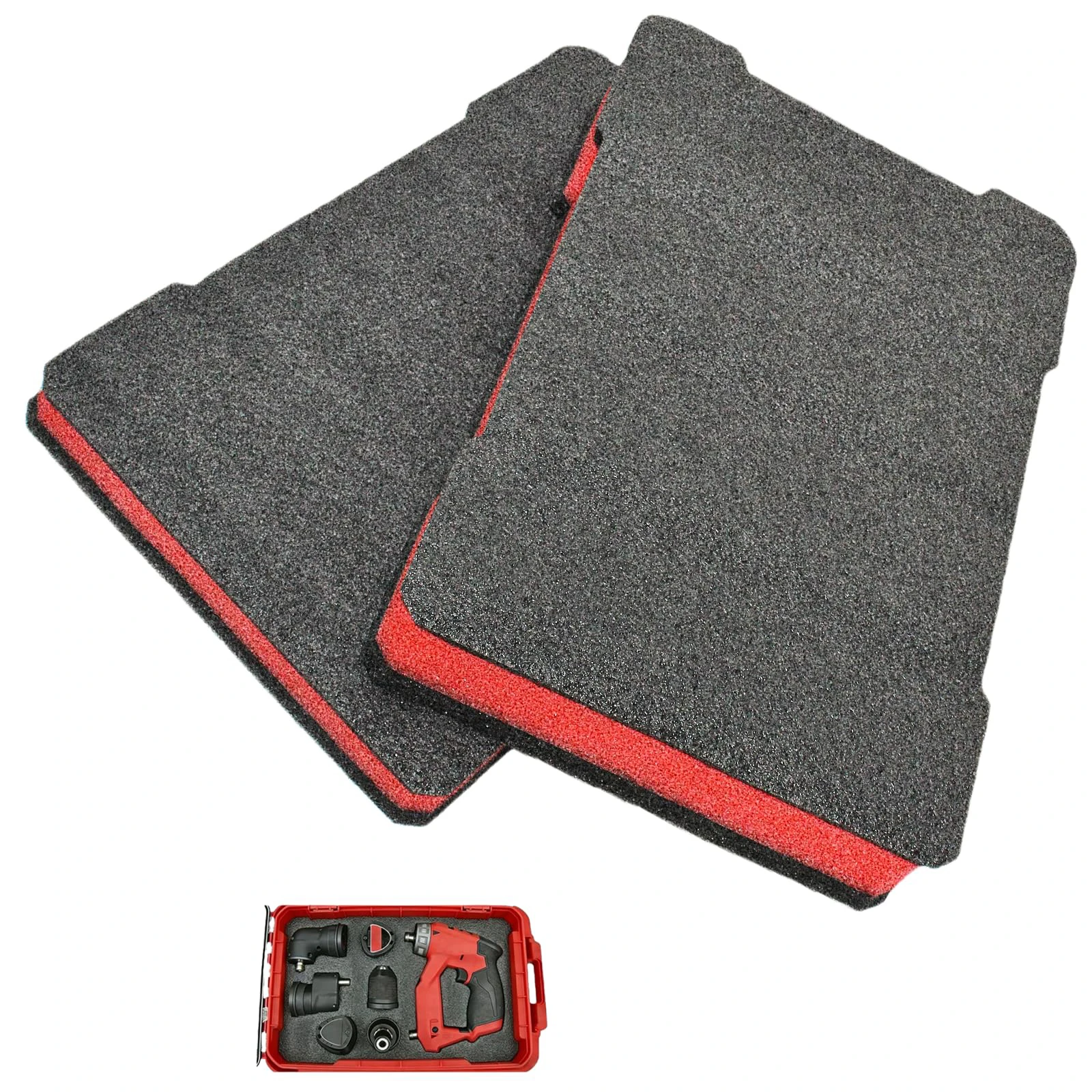 Shockproof Foam Inserts Tool Box Kit, Compatible with Milwaukee Packout, Cushioned Protective Organizer for Fragile Tools