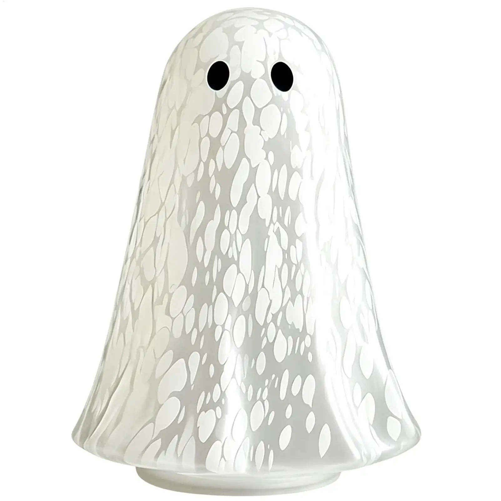Halloween Ghost Table Lamp White Light Up Confetti Ghost Decor Warm Light Desktop Ornament Holiday Party Home Mantel Display
