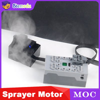 MOC Smoke Spray Motor Fogger for Legoeds Building Blocks Train Car Model Parts Bricks Mould King Technical Spray System