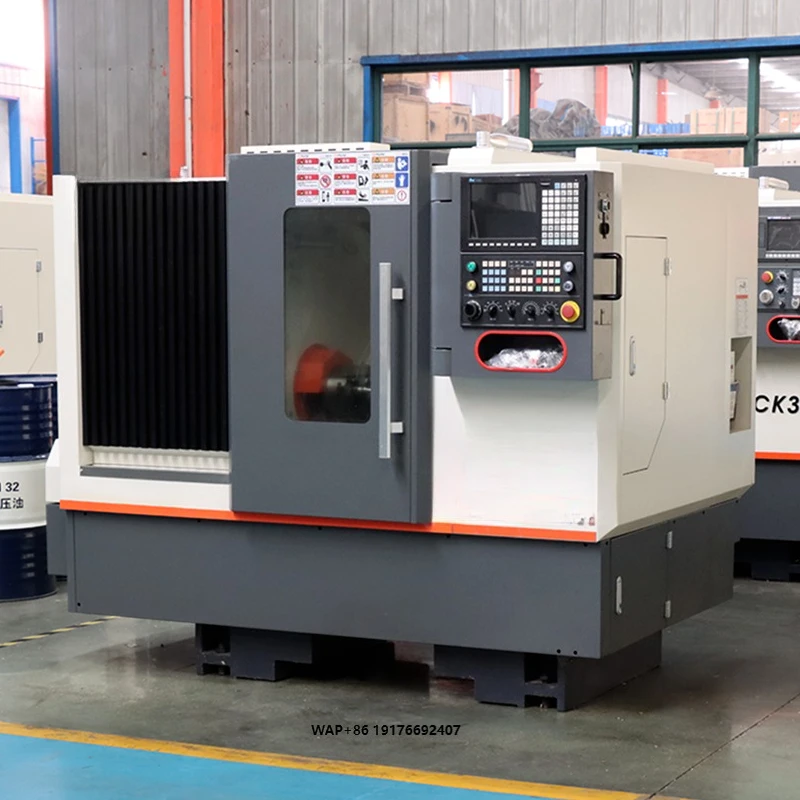 Cost-Effective TCK36A Slant Bed CNC Lathe Machine Swing Cross Slide 140mm 3-Jaw Chuck Electric Tool Post for General Metal Work