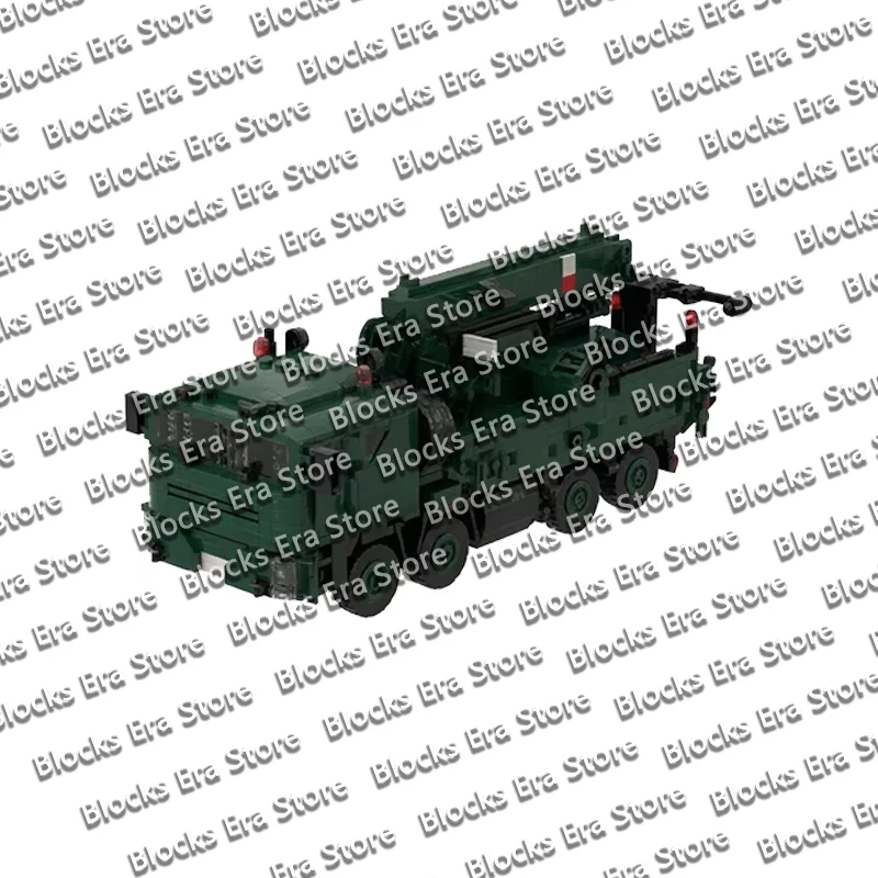 QWERT Self‑Propelled Gun Truck Model MOC Building Bricks War Equipment Style Modular Technology Gifts Holiday Assemble Toys Suit